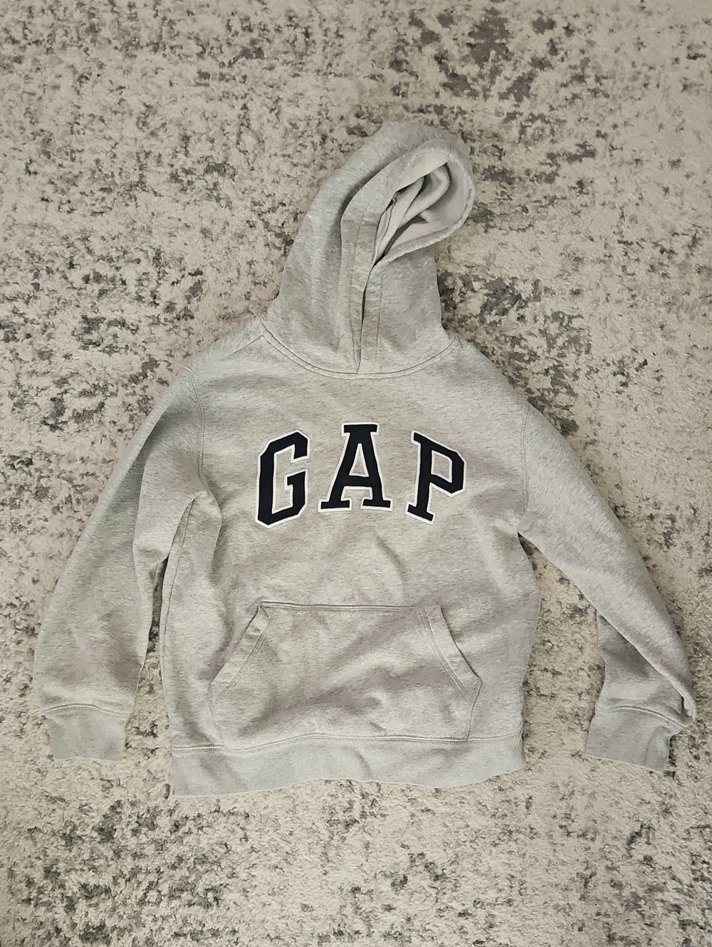 GAP Light Gray Logo Pullover Hoodie